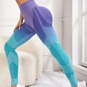 Legging  feminina esporte sem costura push up cintura alta legging booty collants